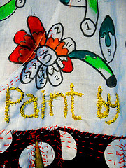 detail "paint y numbers" dress detail "paint y numbers" dress