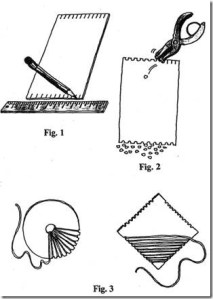 cardboard loom drawing