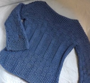 miles' first sweater