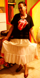 rolling stones huipil dress