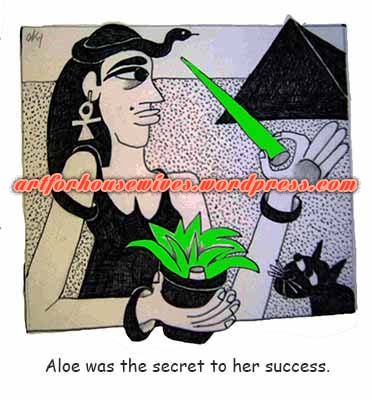 Cleopatra and Aloe Vera by Cynthia Korzekwa