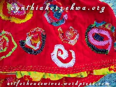 Muy Marcottage dress spirals by Cynthia Korzekwa