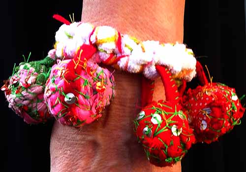 Basorexia fabric charm bracelet