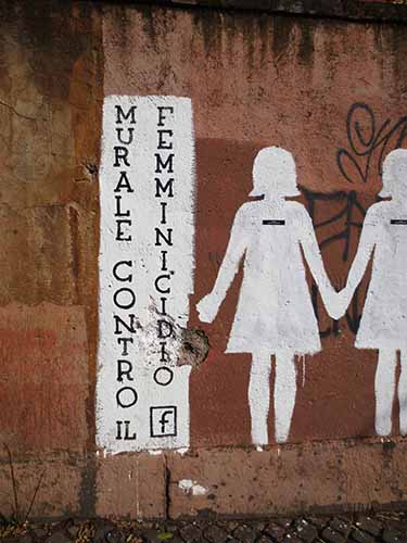 murale contro il femminicido