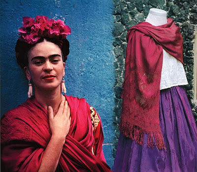 frida fucsia rebozo