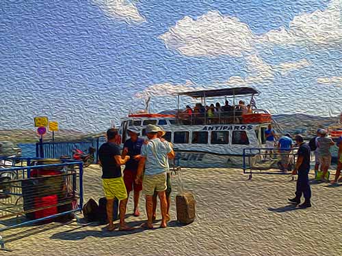 boat to Antiparos