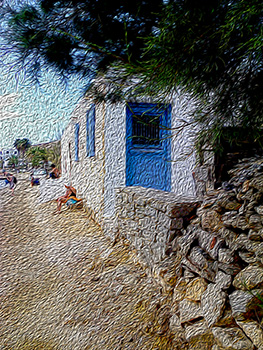 Blue Door near Blu Lounge