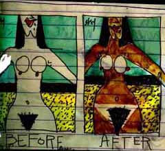 suntan drawing by cynthia korzekwa