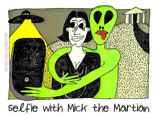 Selfie With Mick the Martian