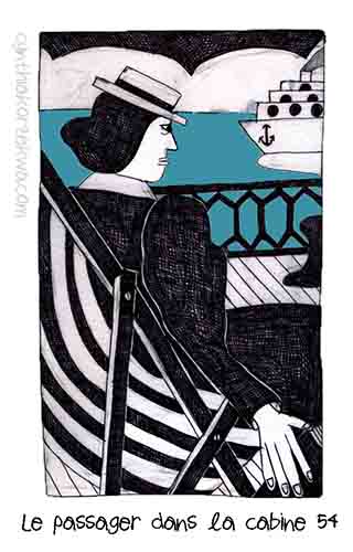 Le passager dans la cabine 54
