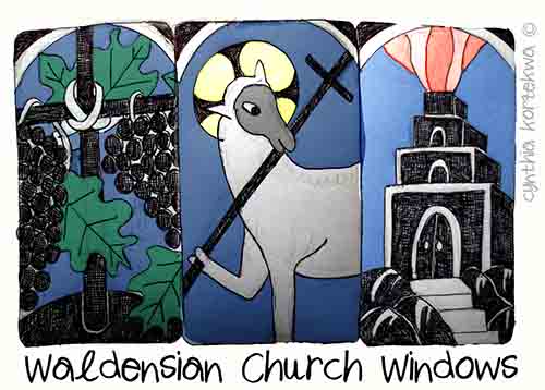 Paolo Paschetto stained glass windows