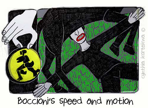 Boccioni‘s speed and motion