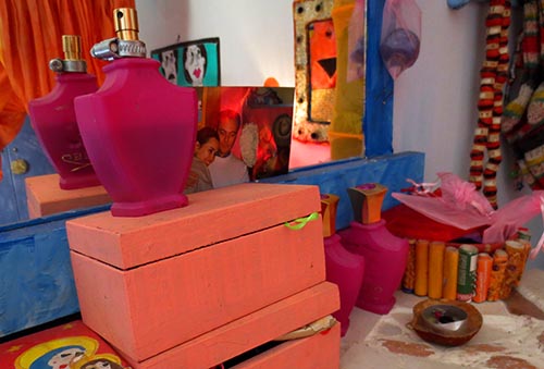 Boutique Pink Bottle with Hose Clamp