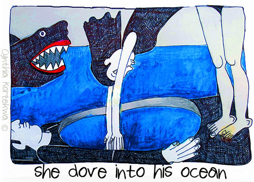 she dove into his ocean