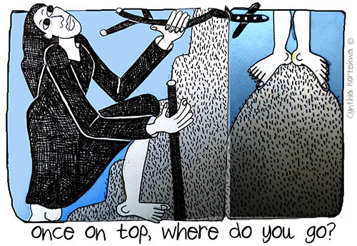 once on top, where do you go?