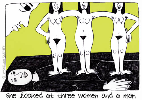 three women and a man