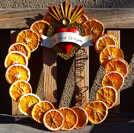 orange wreath