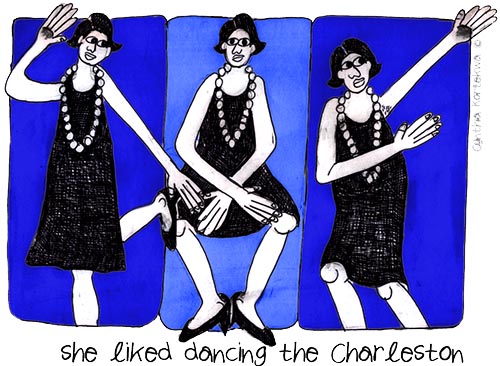 she danced the Charleston in a georgette frock