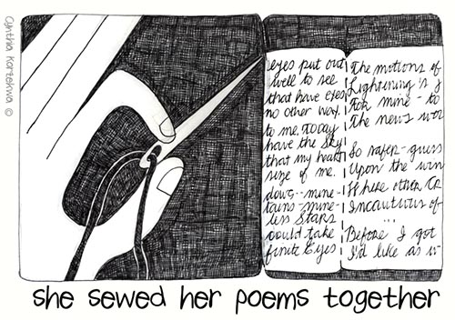 she sewed poems together