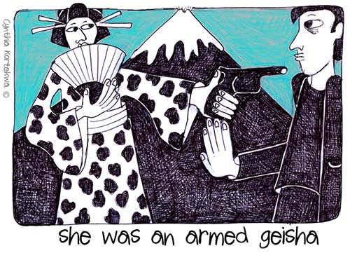 she was an armed geisha