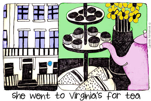 she went to Virginia’s for tea