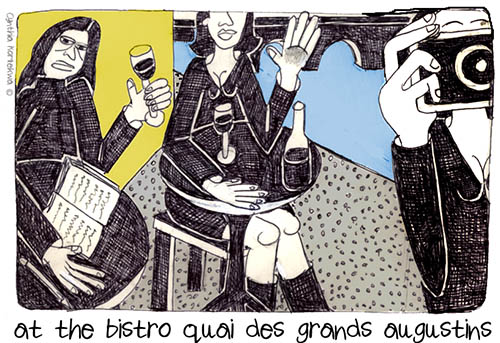 at the bistro quai des grands augustins