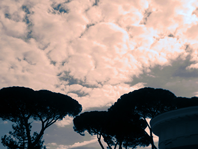 the sky follows me wherever I go