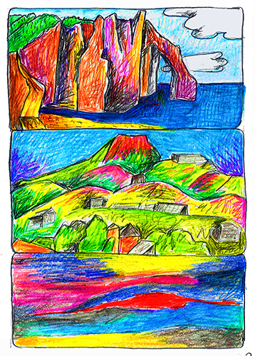 Courbet, Cezanne, Turner