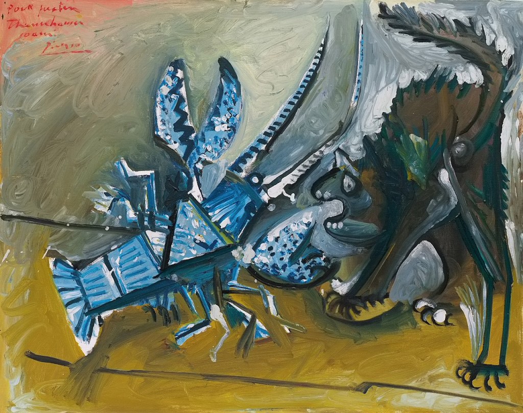 Picasso's Blue Lobster and Cat