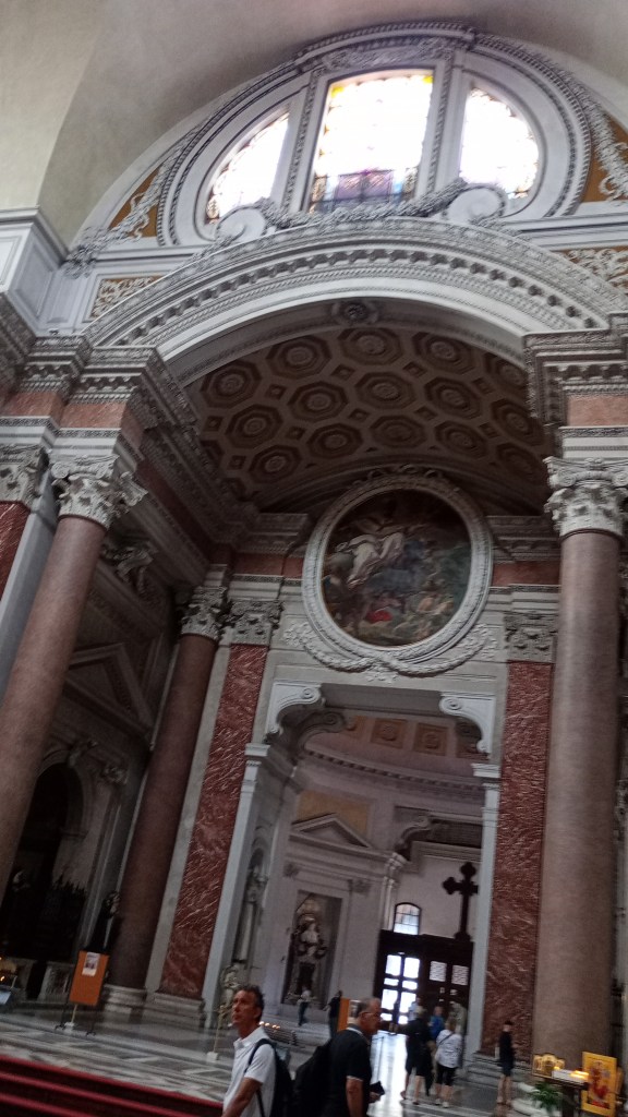 Interior of the Basilica of the Angels and Martyrs in Rome 