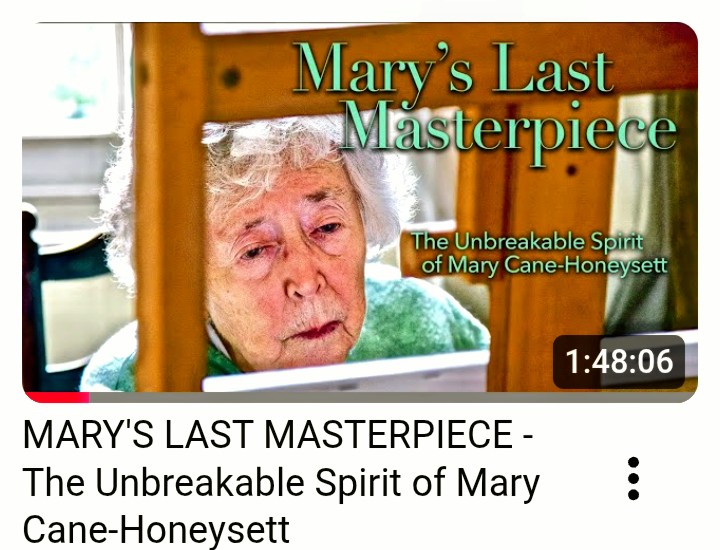 screen shot of Mary Cane Honeysett from youtube