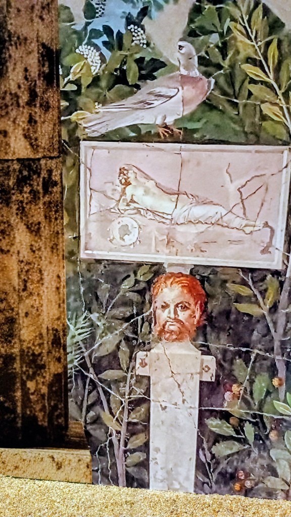 details from a floral wallpaper