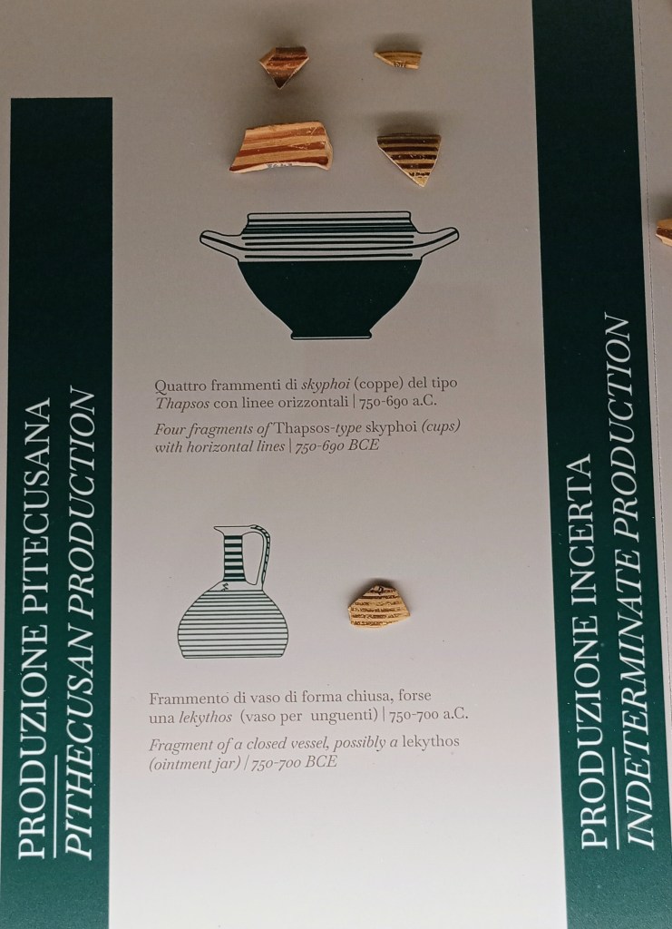 pottery drawing with pottery piece