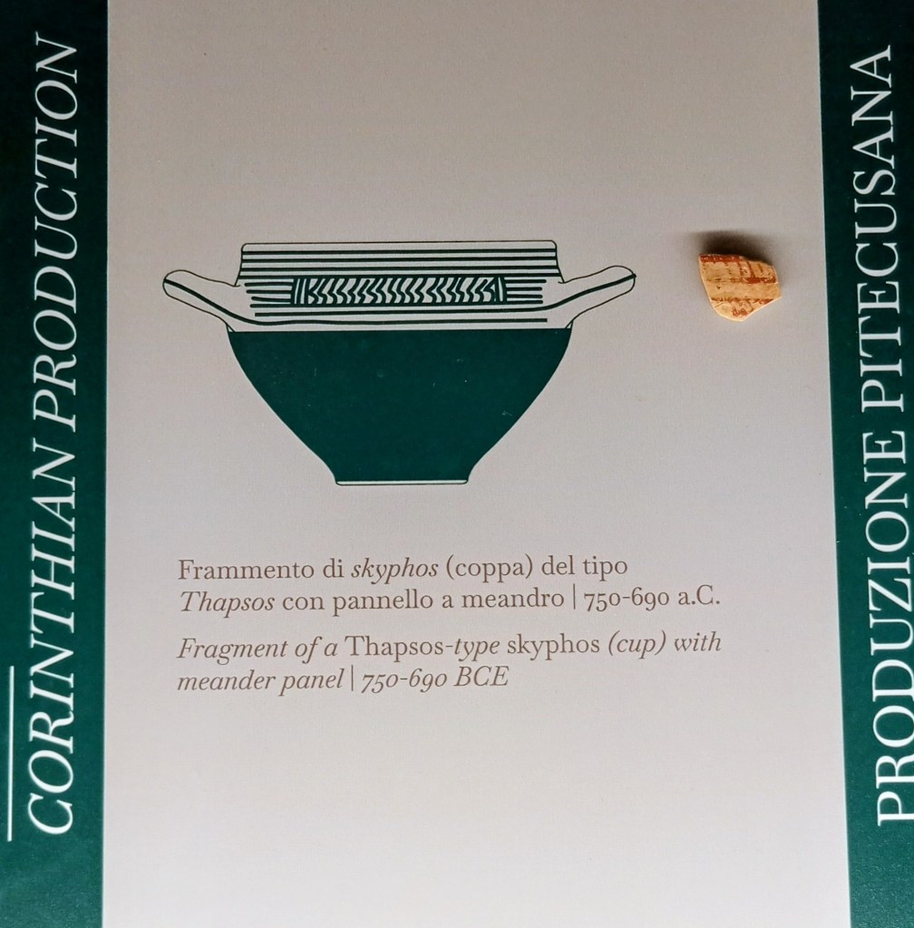 pottery drawing with pottery piece