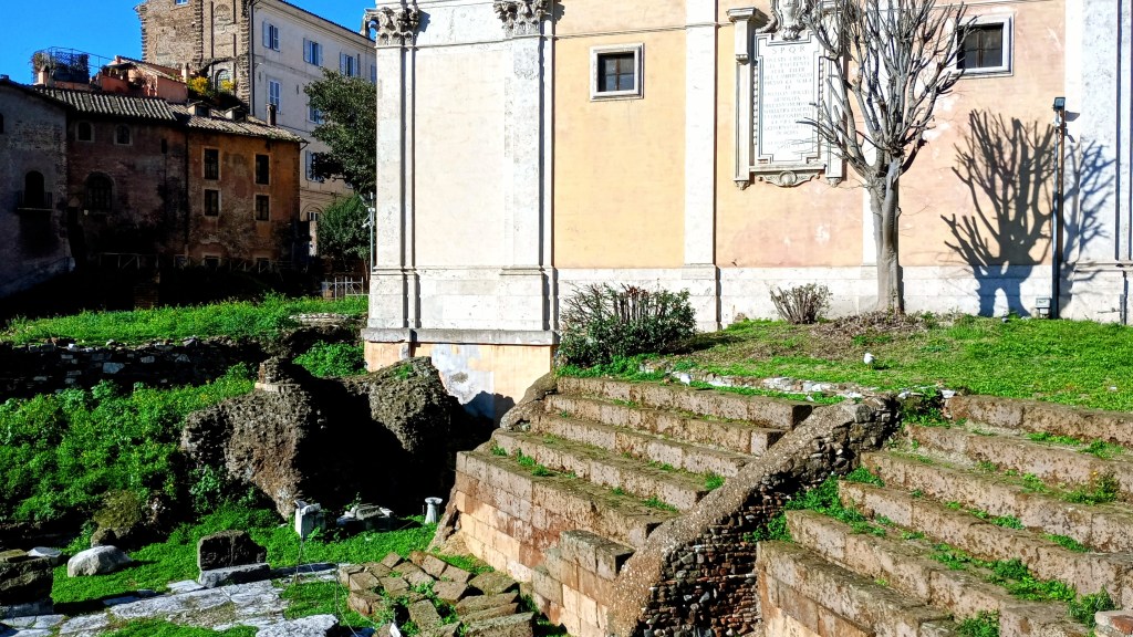 photo of archeological site at Teatro Marcello in Rome