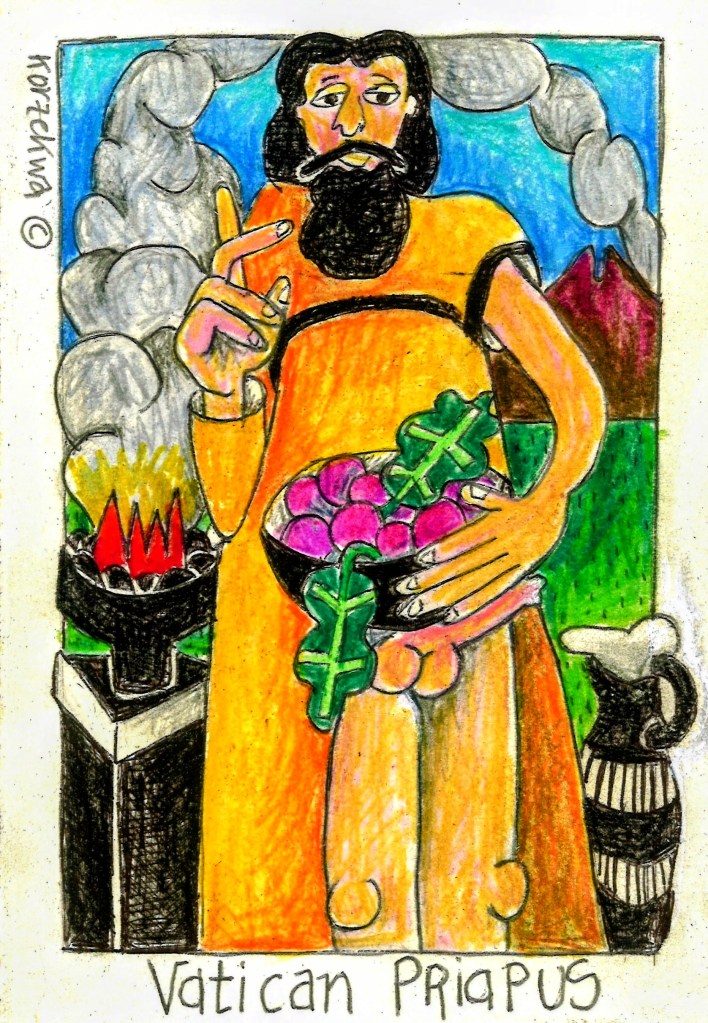 drawing of the Vatican Priapus