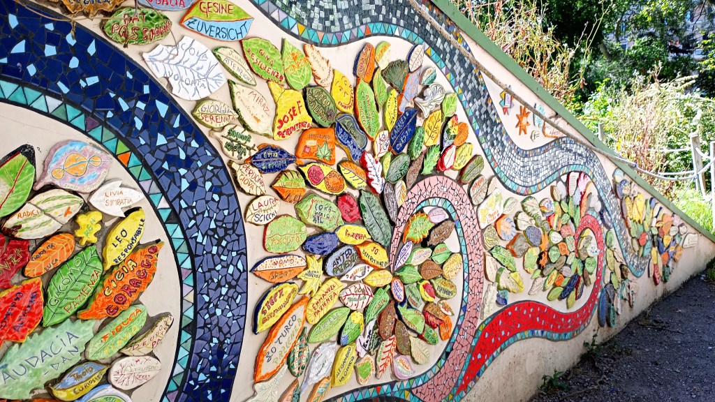 photo of Piazza Vittorio, colorful mosaic