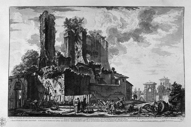 engraving of Nymphaeum